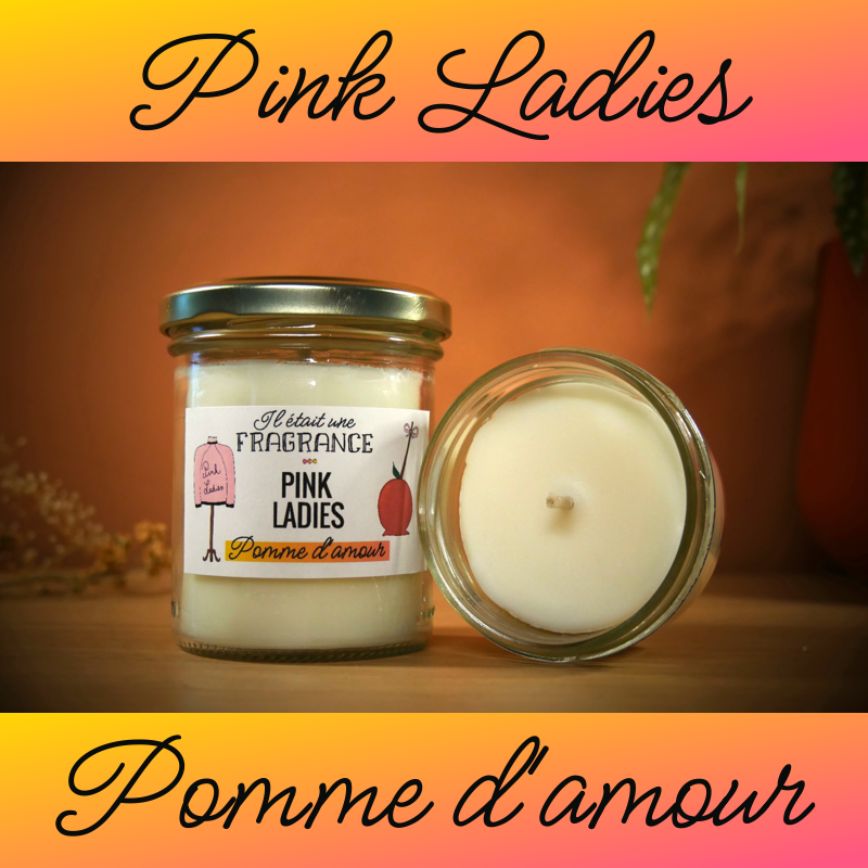 Bougie "Pink Ladies" inspiré de Grease